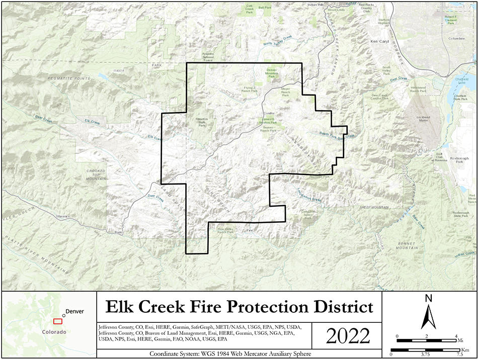 Elk Creek Service Map