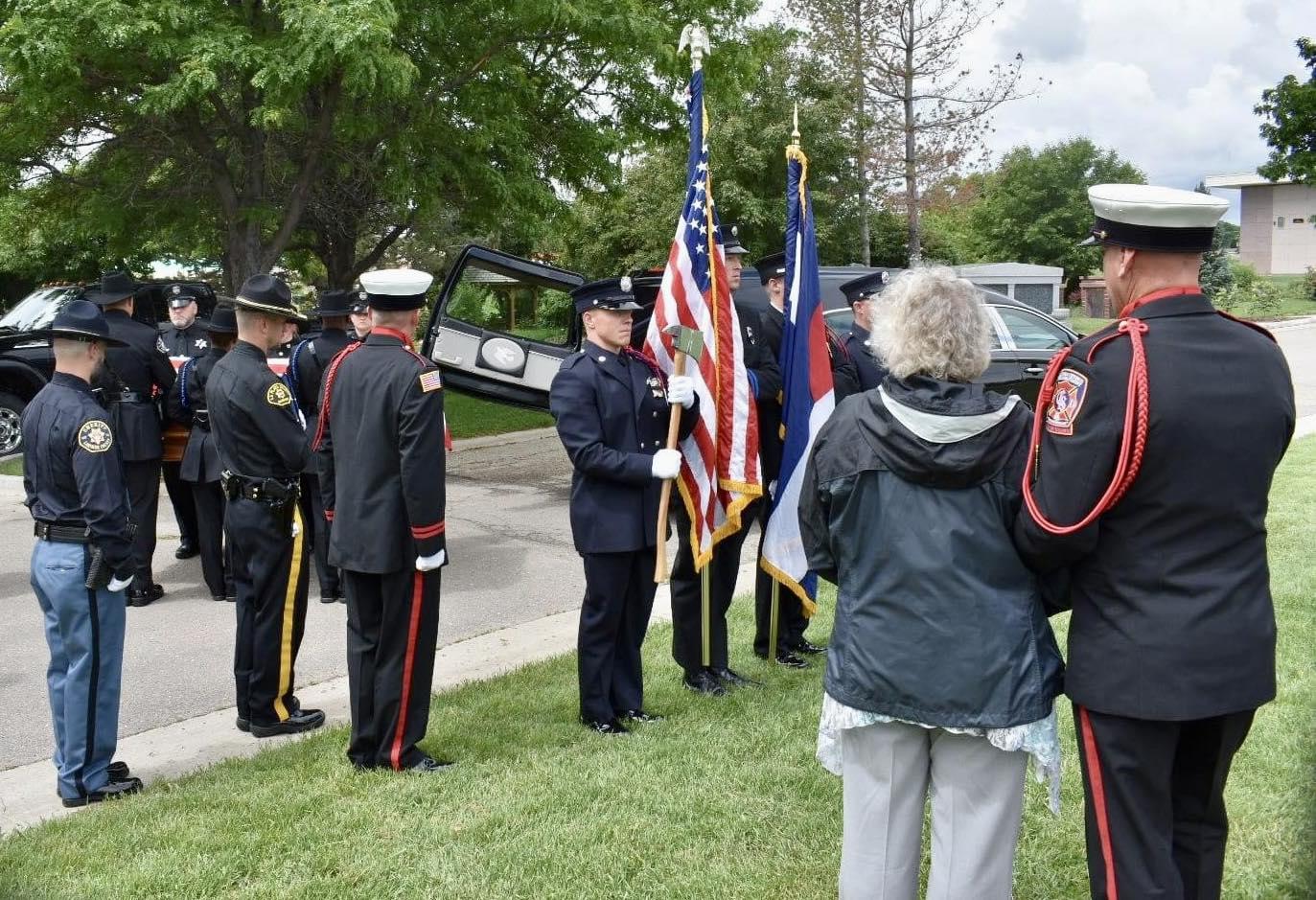 Presenting the colors Colorado Professional Fire Fighters Honor Guard Academy 2023
