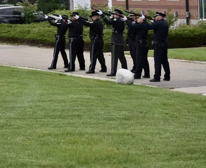 21 gun salute Colorado Professional Fire Fighters Honor Guard Academy 2023