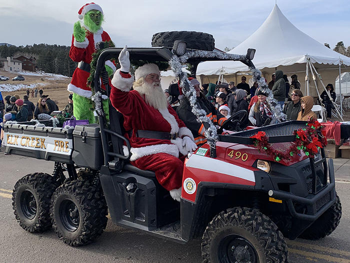 Elk Creek Fire in Christmas Parade